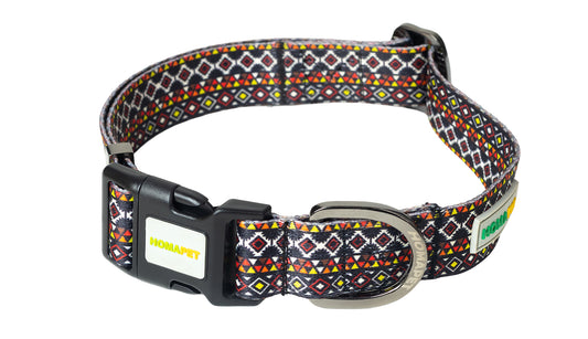 Aztec Printed Polyester Dog Collar