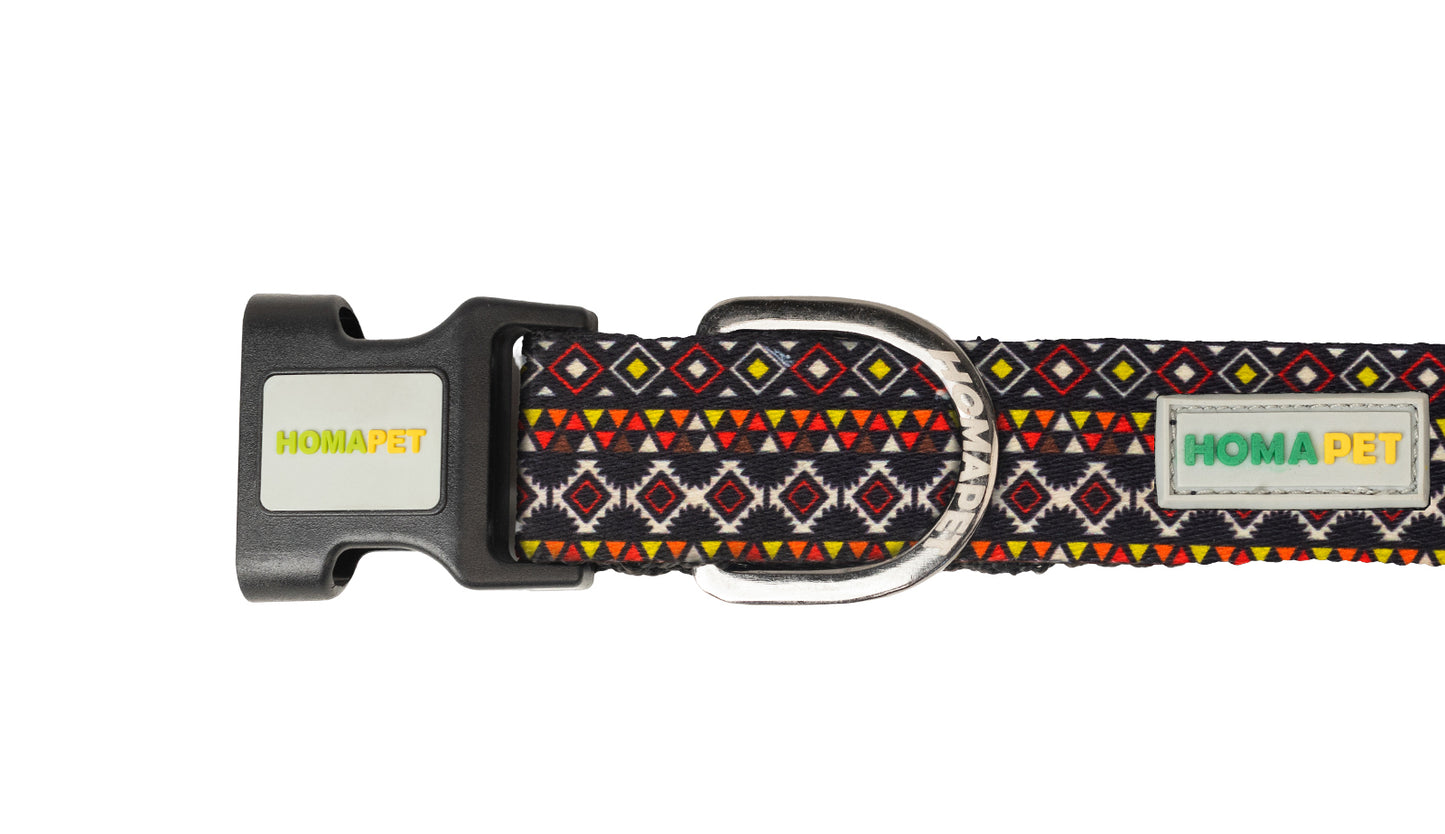 Aztec Printed Polyester Dog Collar