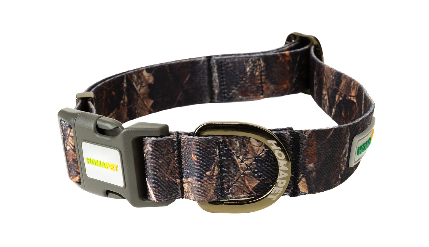 Forest Camo Printed Polyester Dog Collar