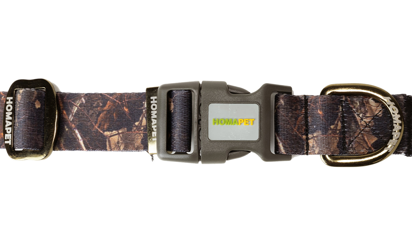 Forest Camo Printed Polyester Dog Collar