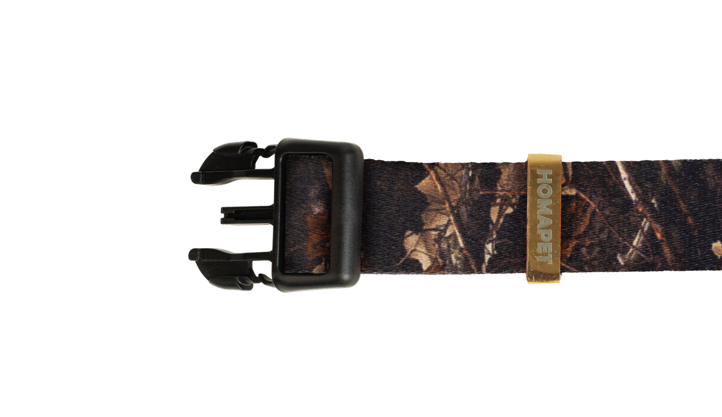 Forest Camo Printed Polyester Dog Collar