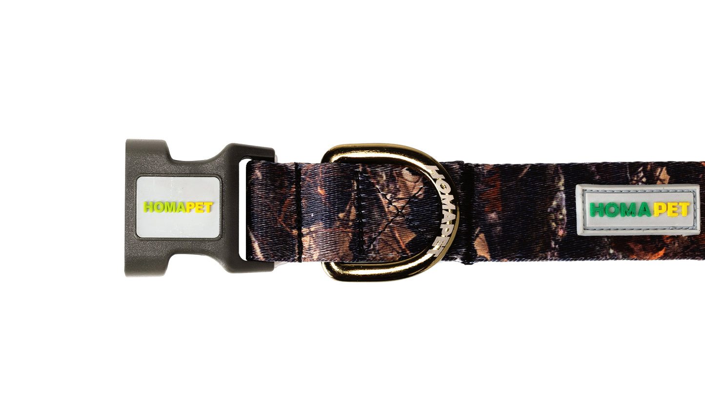 Forest Camo Printed Polyester Dog Collar