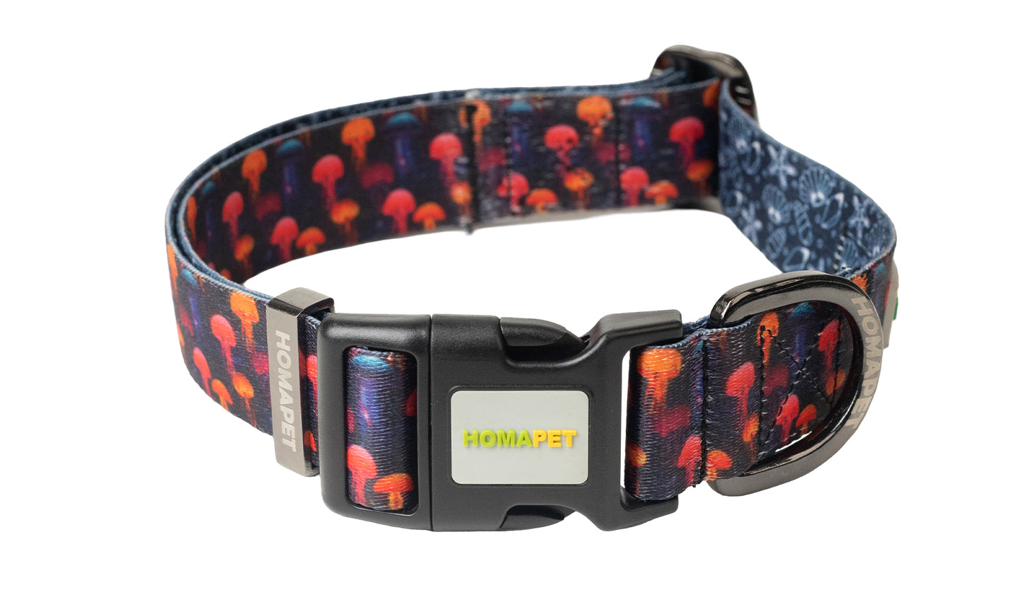 Sea World Polyester Dog Collar