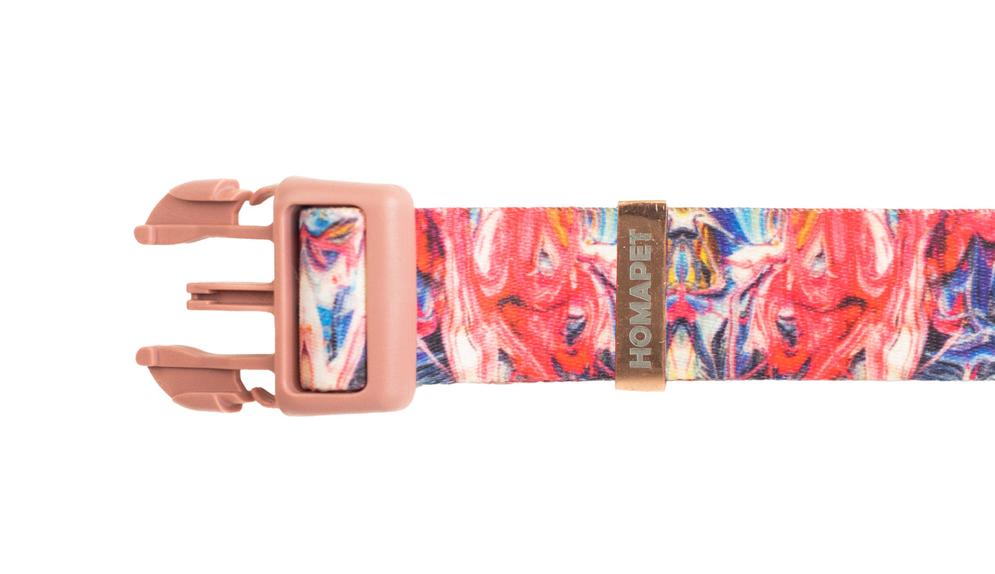 Splash Printed Polyester Dog Collar