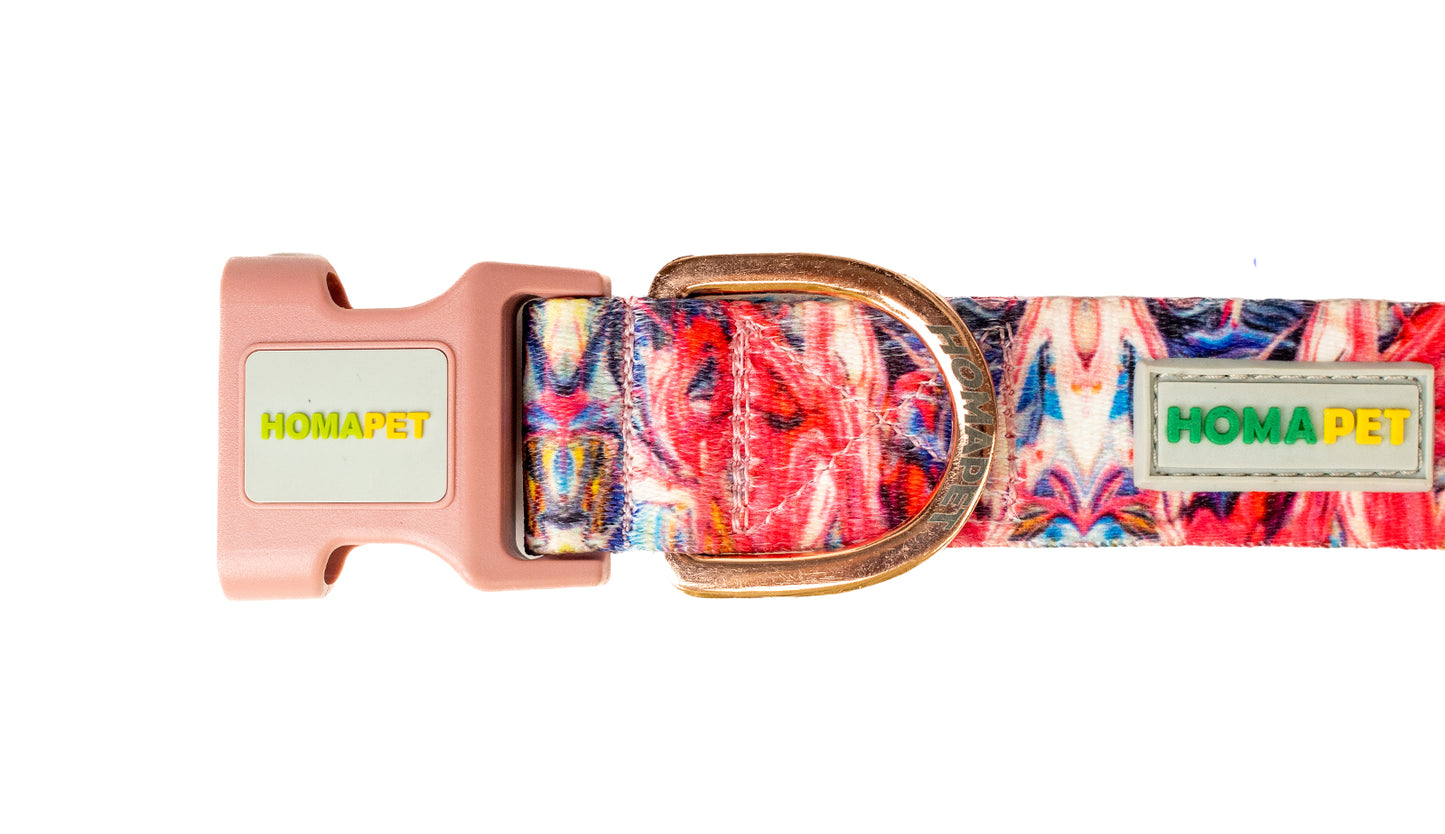 Splash Printed Polyester Dog Collar