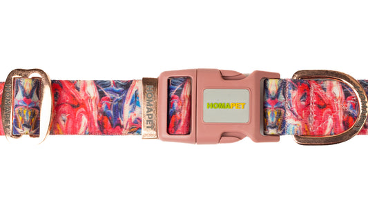 Splash Printed Polyester Dog Collar