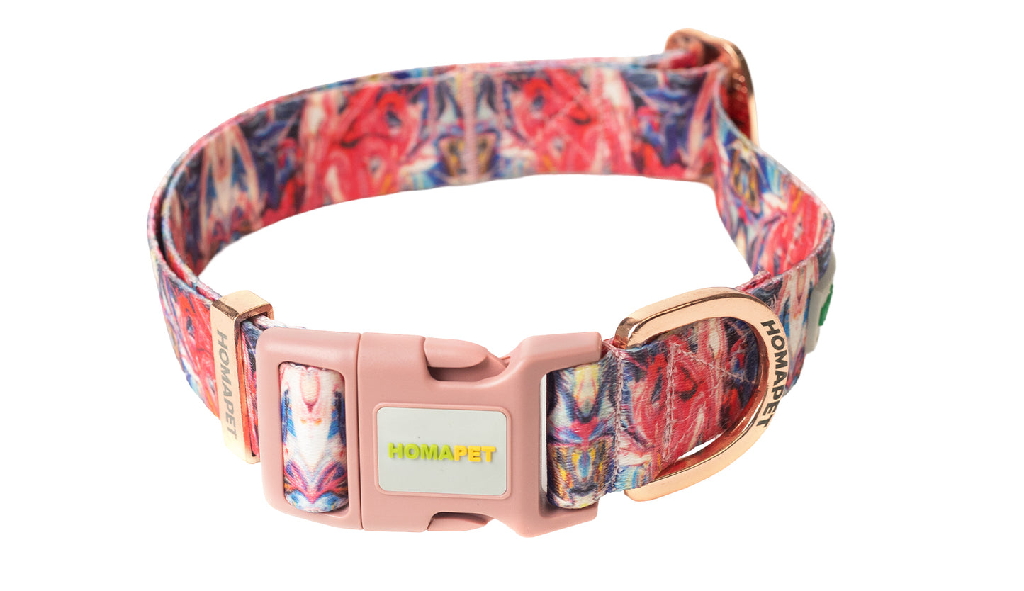 Splash Printed Polyester Dog Collar