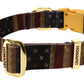 US Flags Printed Polyester Dog Collar