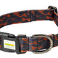 Orange Black Camo Printed Polyester Dog Collar