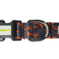 Orange Black Camo Printed Polyester Dog Collar