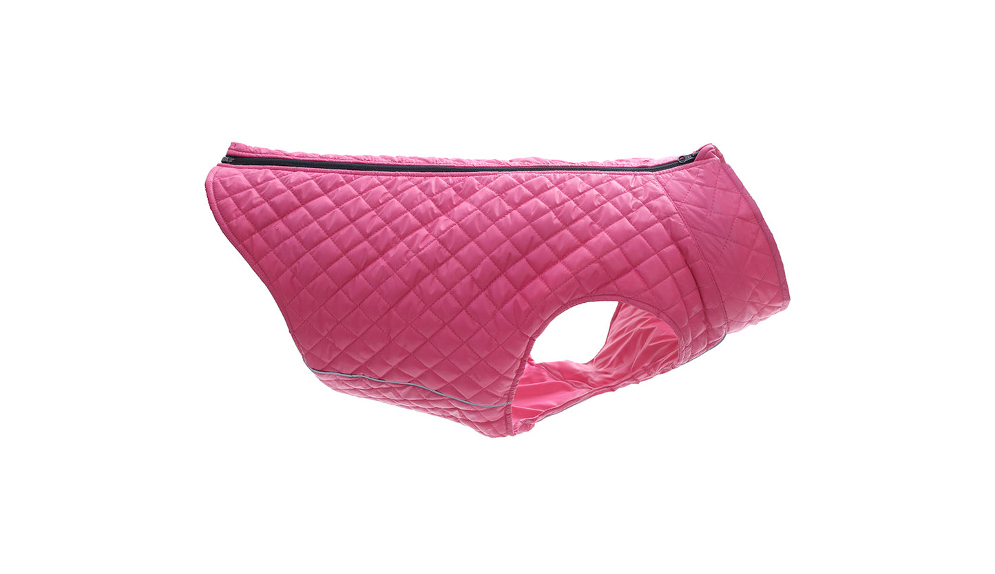 Pink Dog Quilted Jacket - Flat