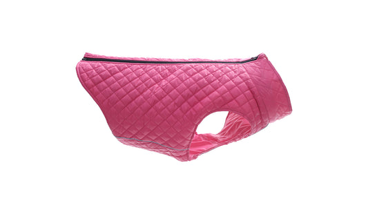 Pink Dog Quilted Jacket - Flat