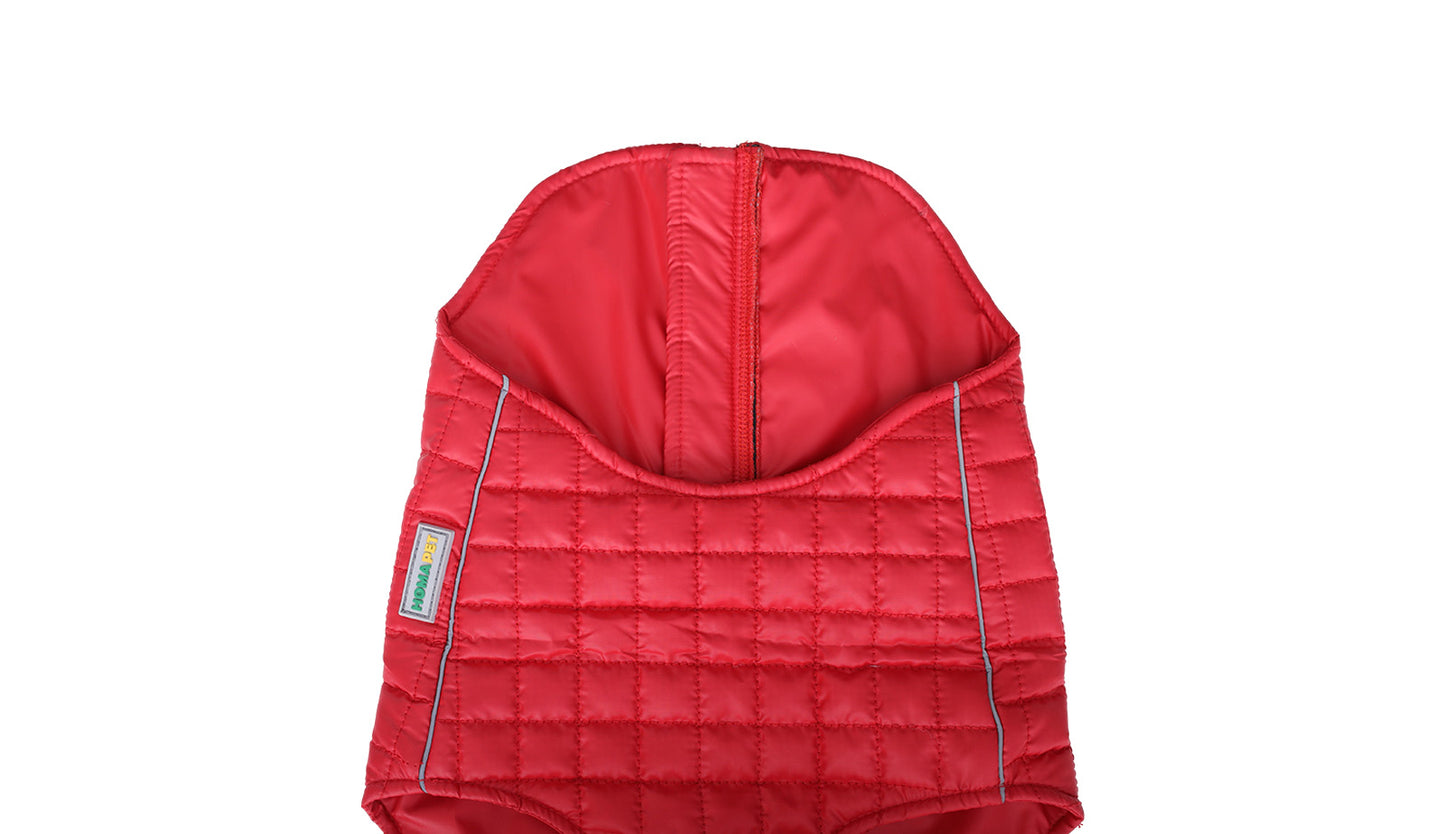 Red Dog Quilted Jacket - Flat