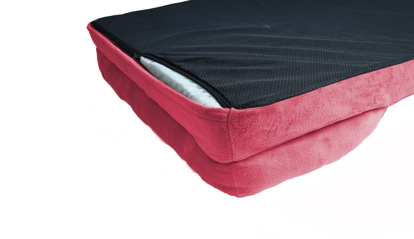 Red Lilac Sachet C Shape Dog Bed