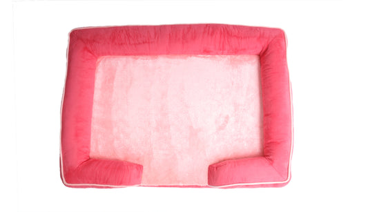 Red Lilac Sachet C Shape Dog Bed