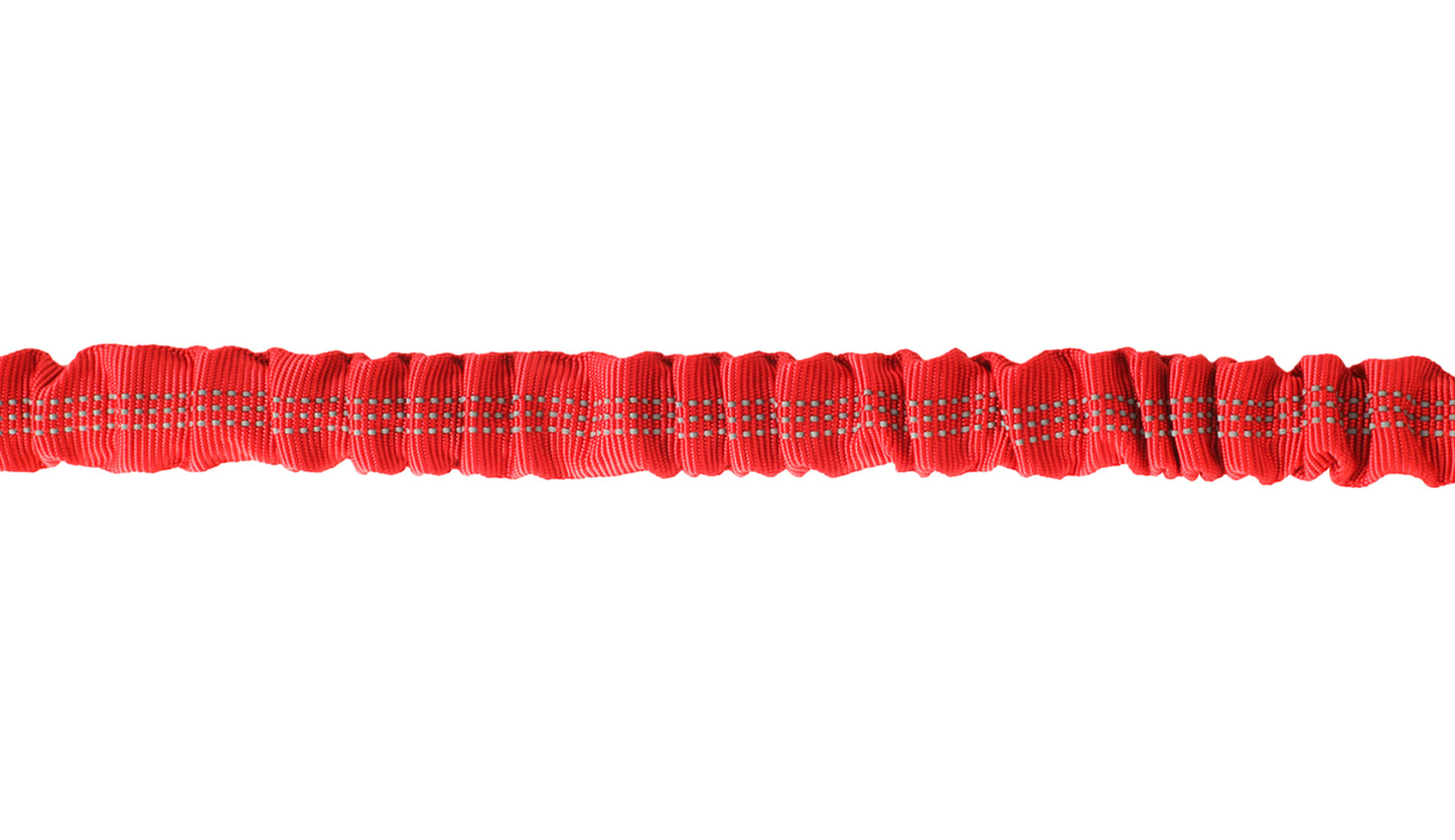 Red Nylon Full Bungee Dog Leash