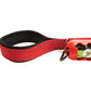 Red Polyester Full Bungee Dog Leash