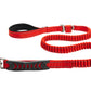 Red Polyester Full Bungee Dog Leash