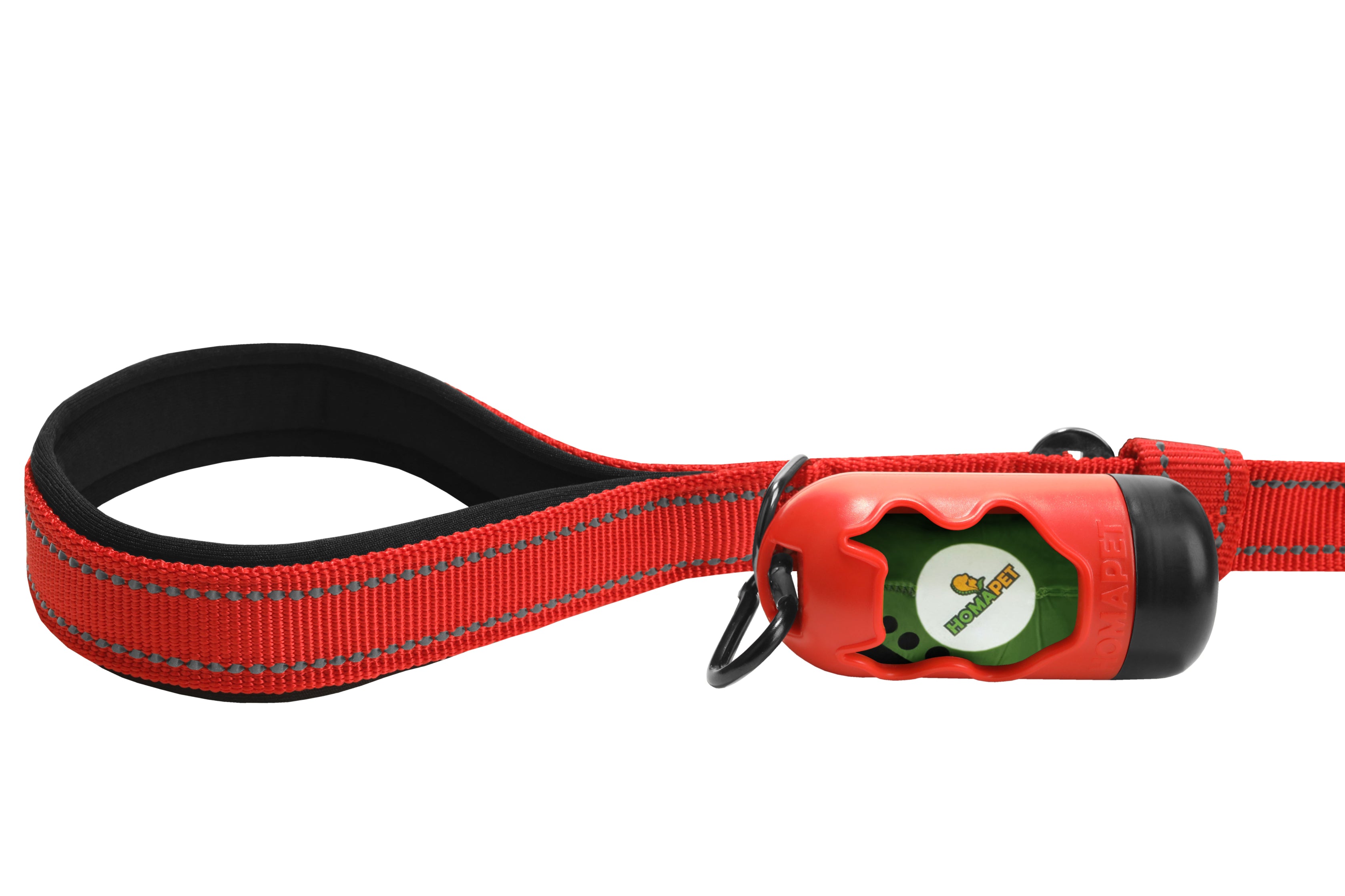 Red Polyester Full Bungee Dog Leash
