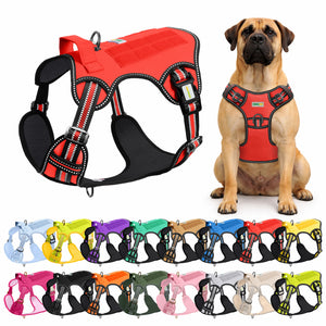 Red Tactical Dog Harness