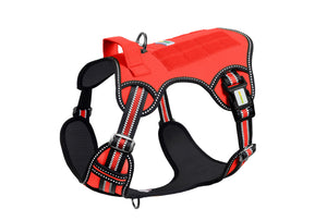 Red Tactical Dog Harness