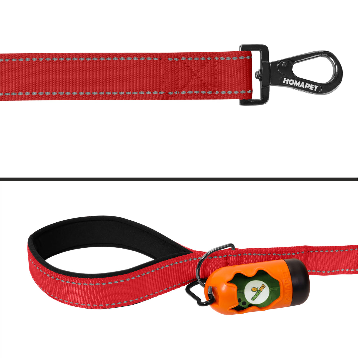 Red Nylon Dog Leash