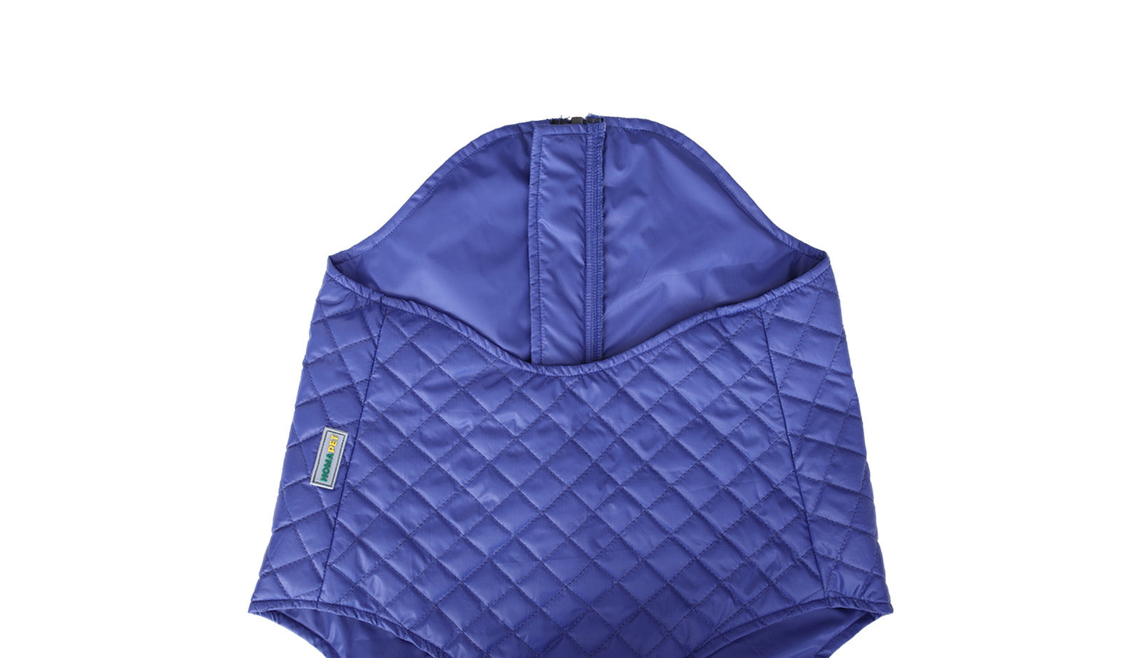 Royal Blue Dog Quilted Jacket - Flat