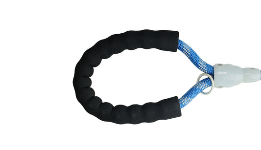 Royal Blue - Grey Braided Polyester Reflective Dog Rope