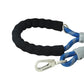 Royal Blue - Grey Braided Polyester Reflective Dog Rope