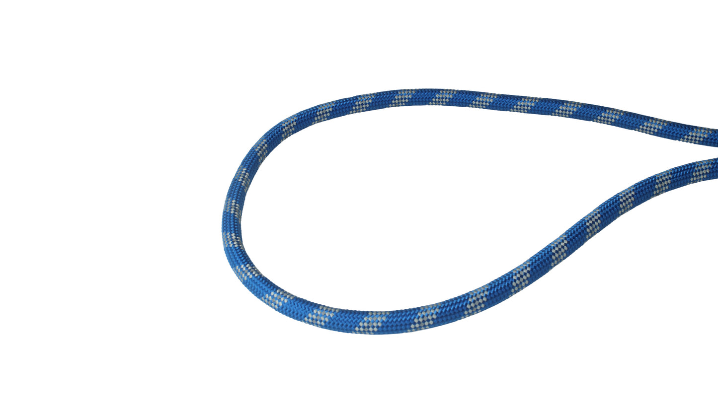 Royal Blue - Grey Braided Polyester Reflective Dog Rope