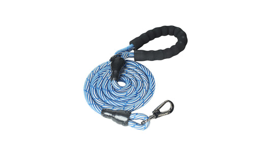 Royal Blue - Light Grey Westalee Polyester Non Reflective Dog Rope