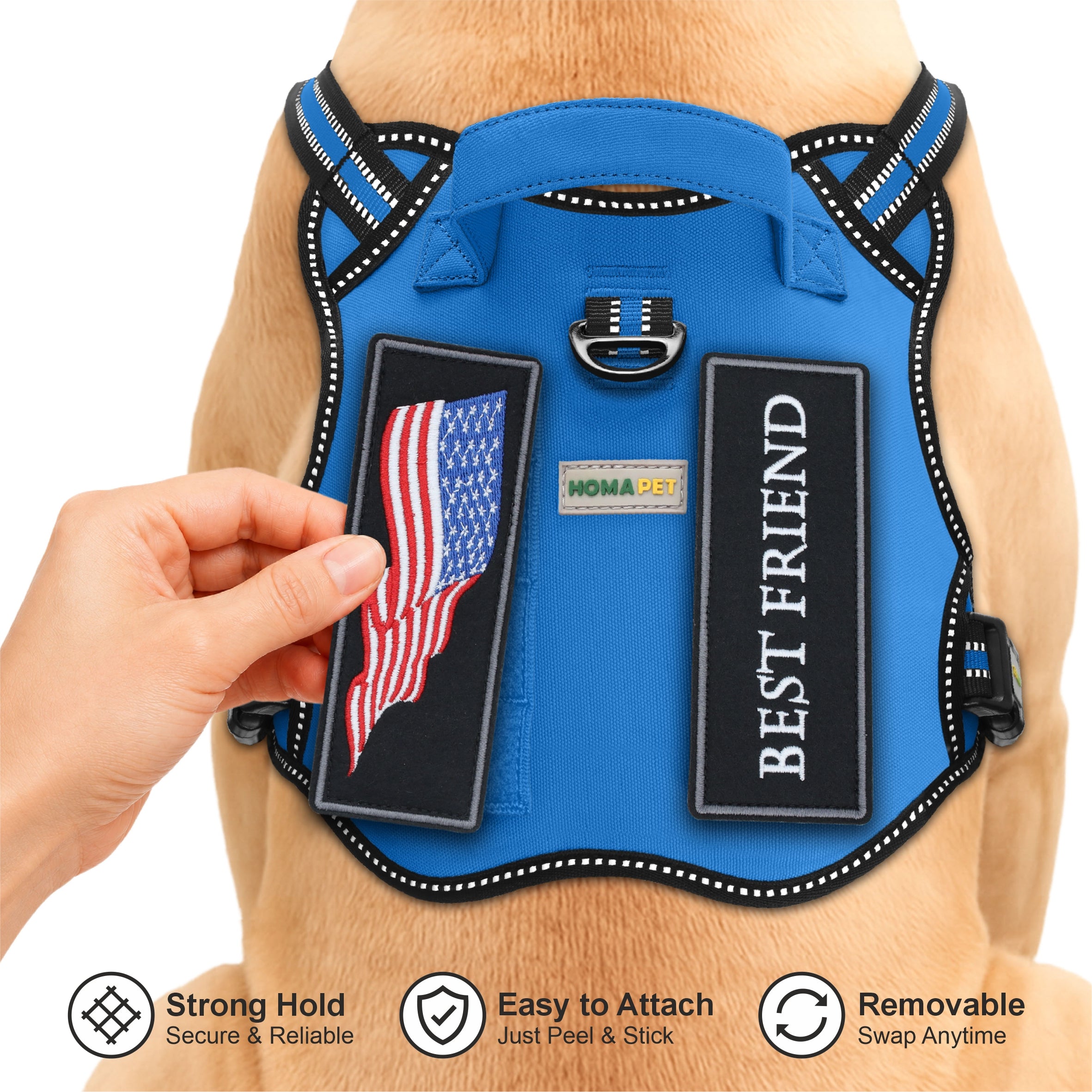 Royal Blue Tactical Dog Harness