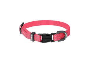 Pink Nylon Dog Collar XS