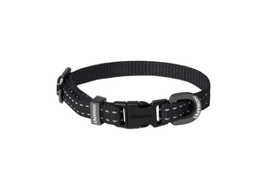 Black Nylon Dog Collar XS