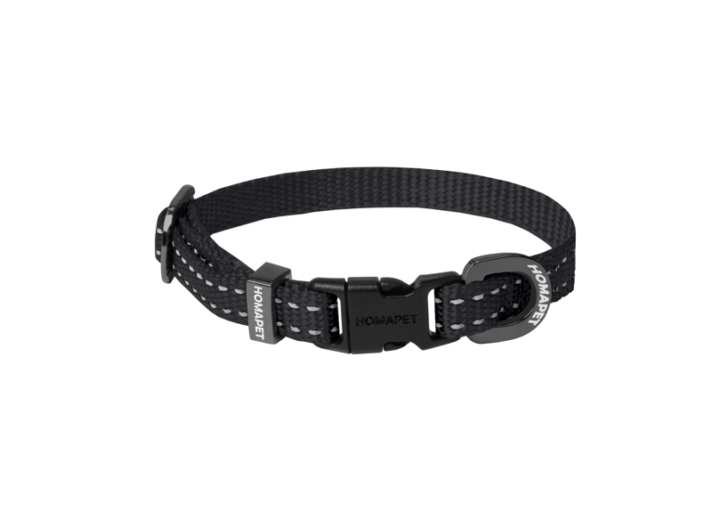 Black Nylon Dog Collar XS