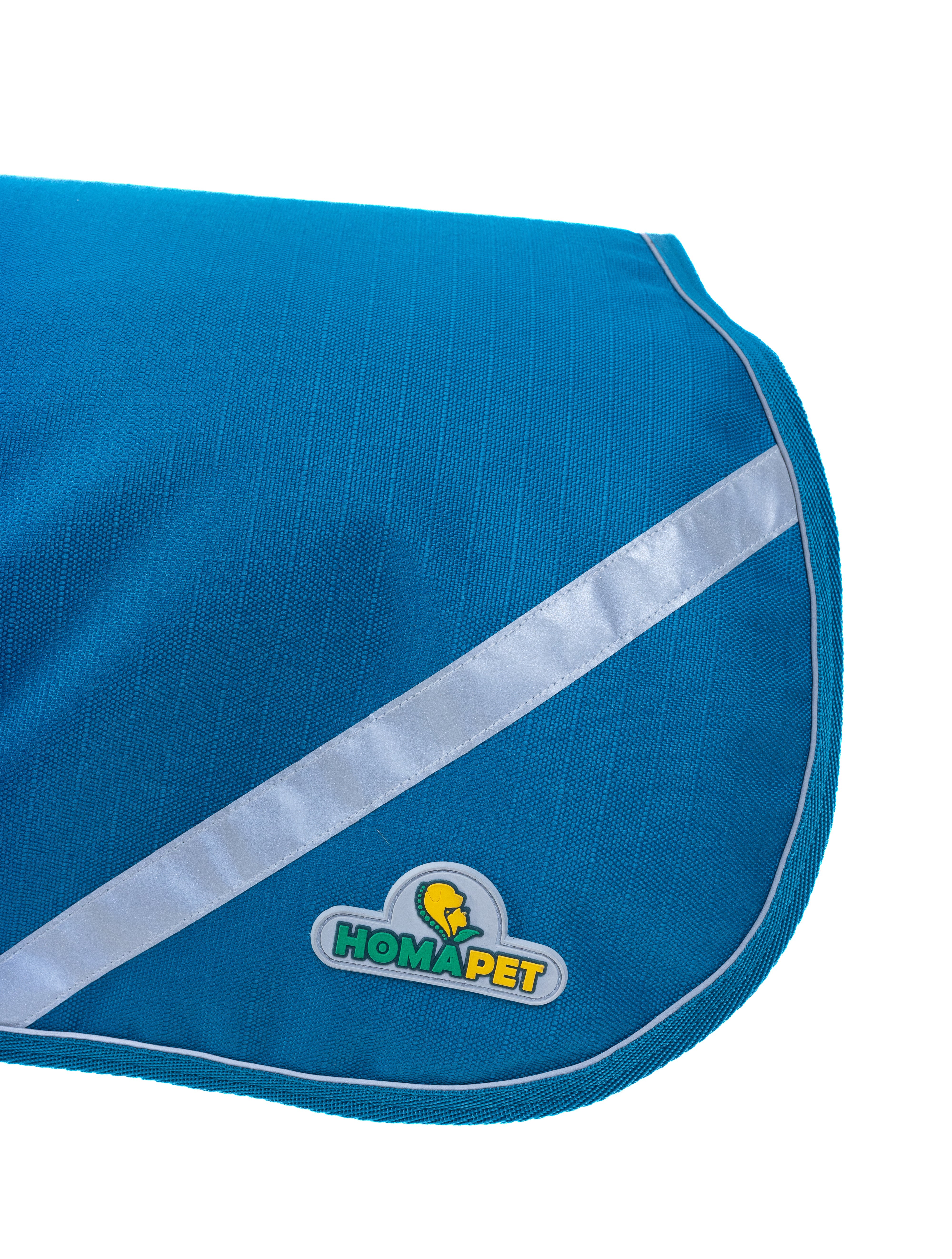 Sodalite Blue Coastal Dog Coat with Polyester Lining