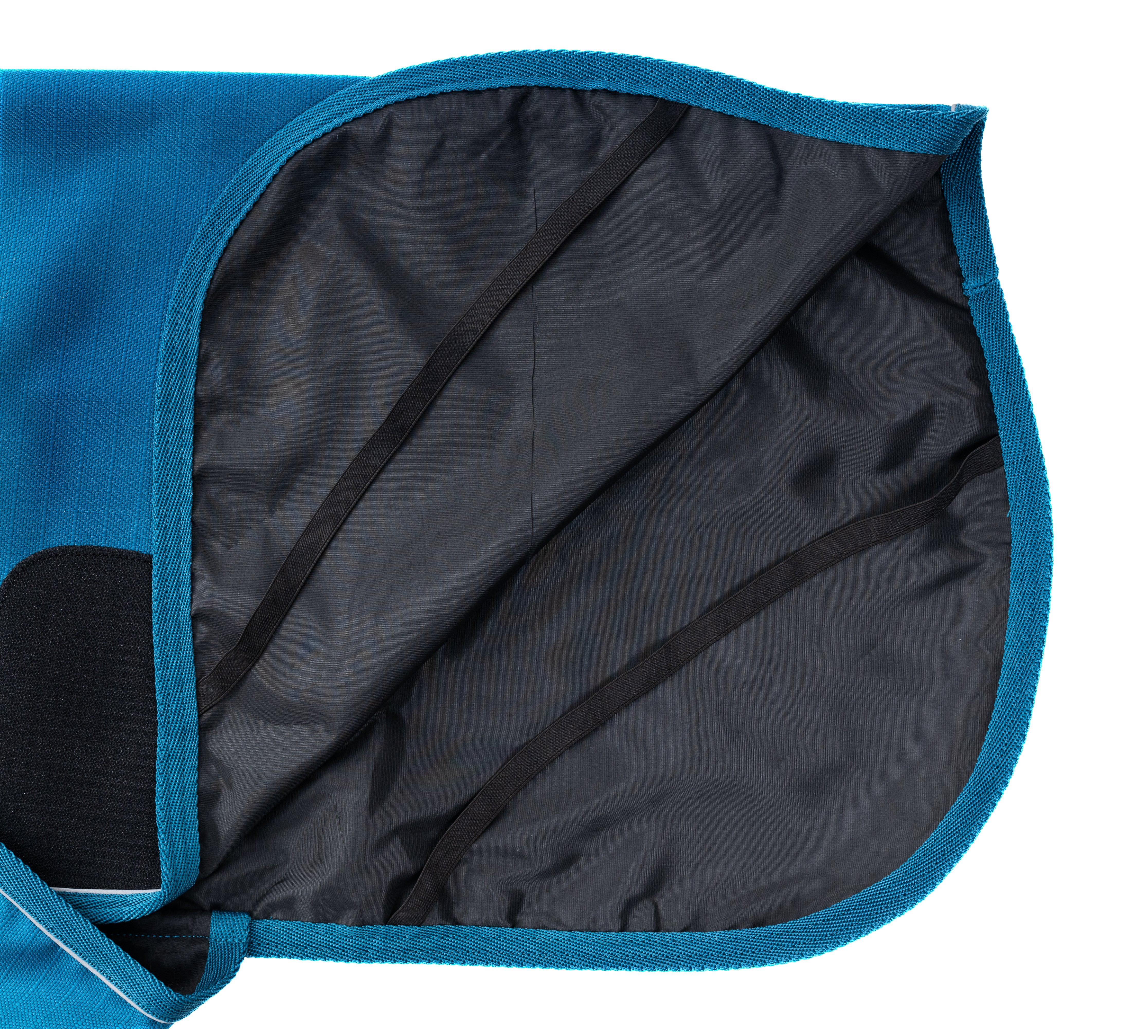 Sodalite Blue Coastal Dog Coat with Polyester Lining