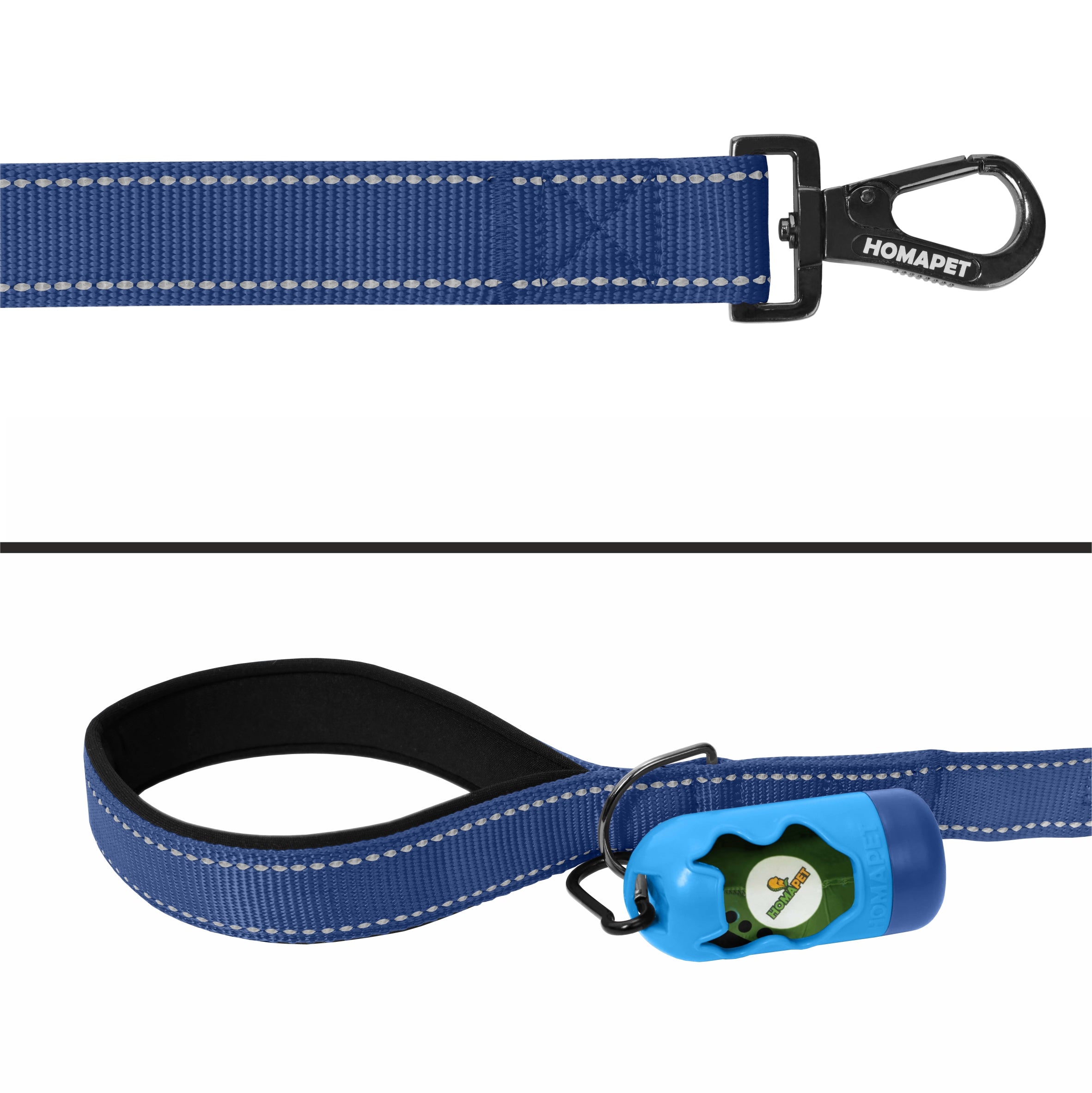 Sodalite Blue Nylon Dog Leash