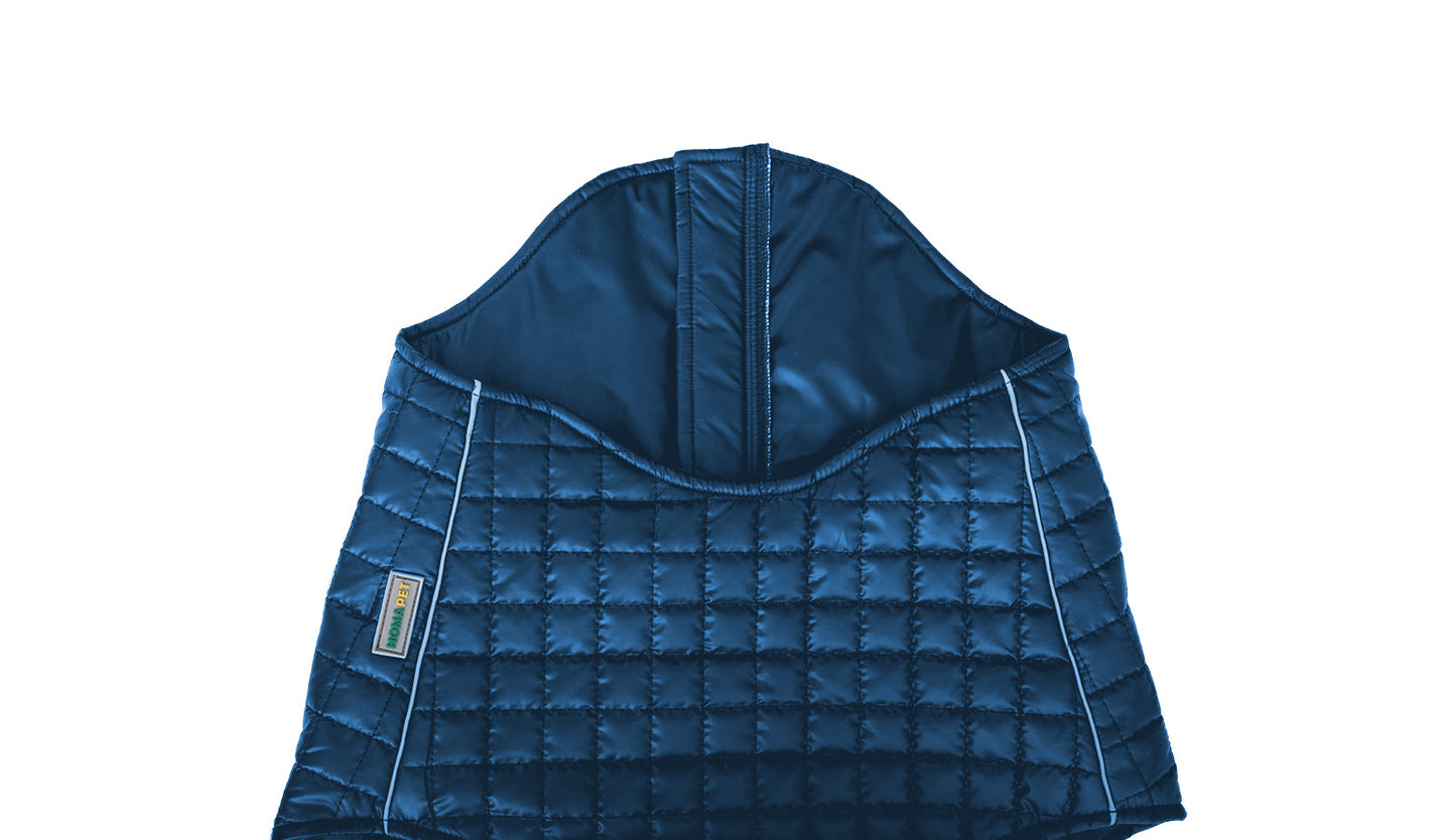 Sodalite Blue Dog Quilted Jacket - Flat