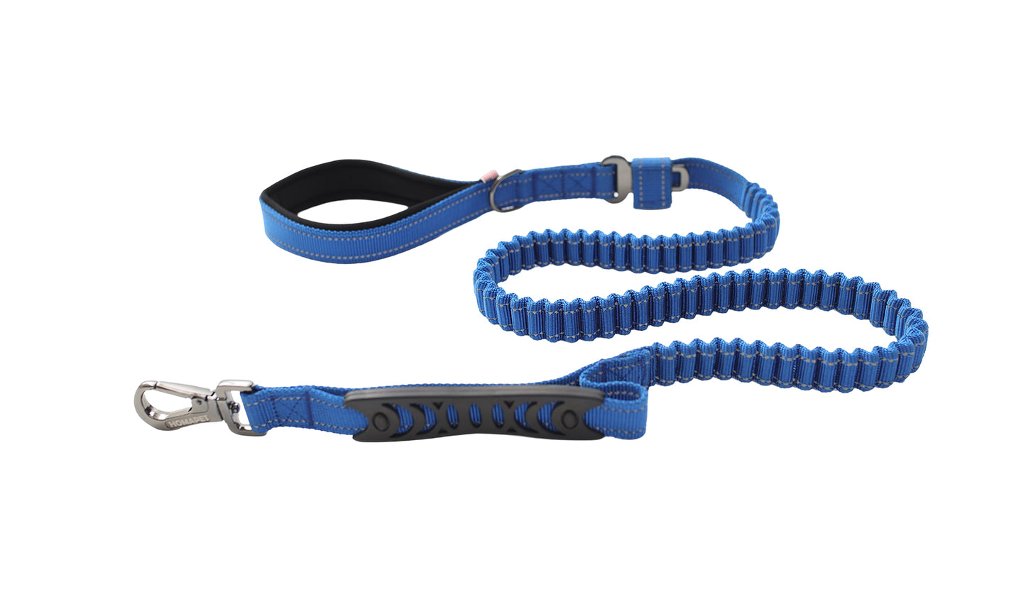 Sodalite Blue Polyester Full Bungee Dog Leash