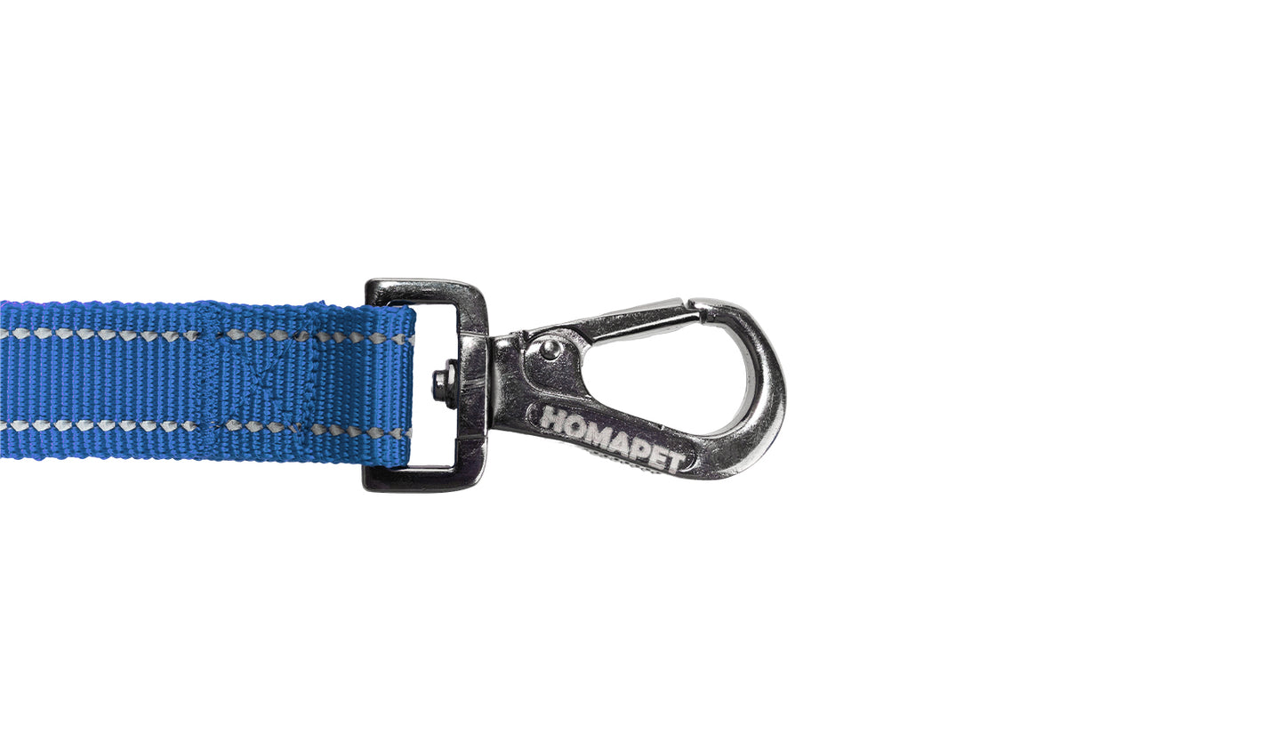 Sodalite Blue Polyester Full Bungee Dog Leash