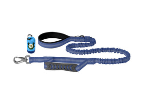 Sodalite Blue Nylon Full Bungee Dog Leash