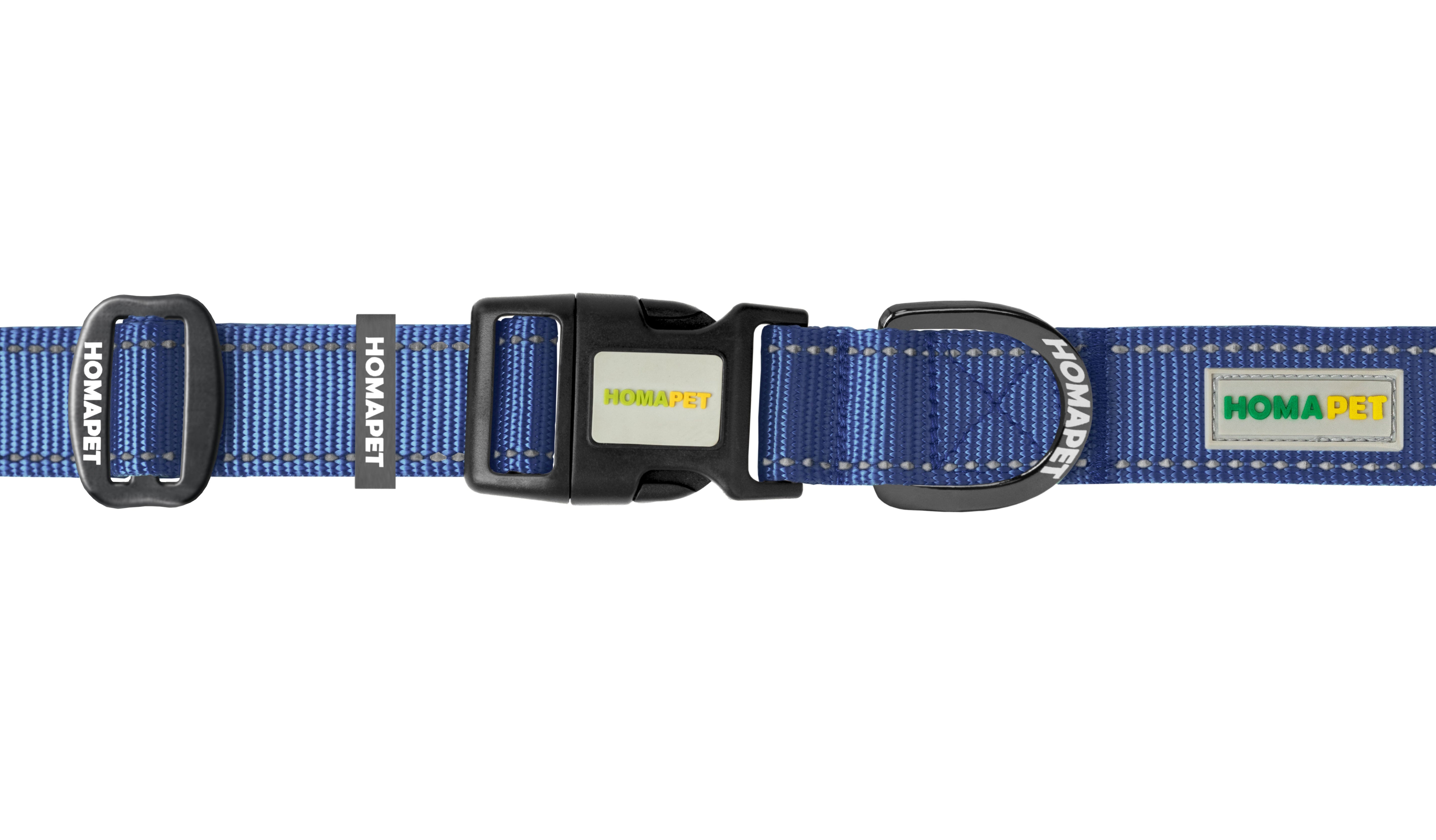 Sodalite Blue Nylon Dog Collar