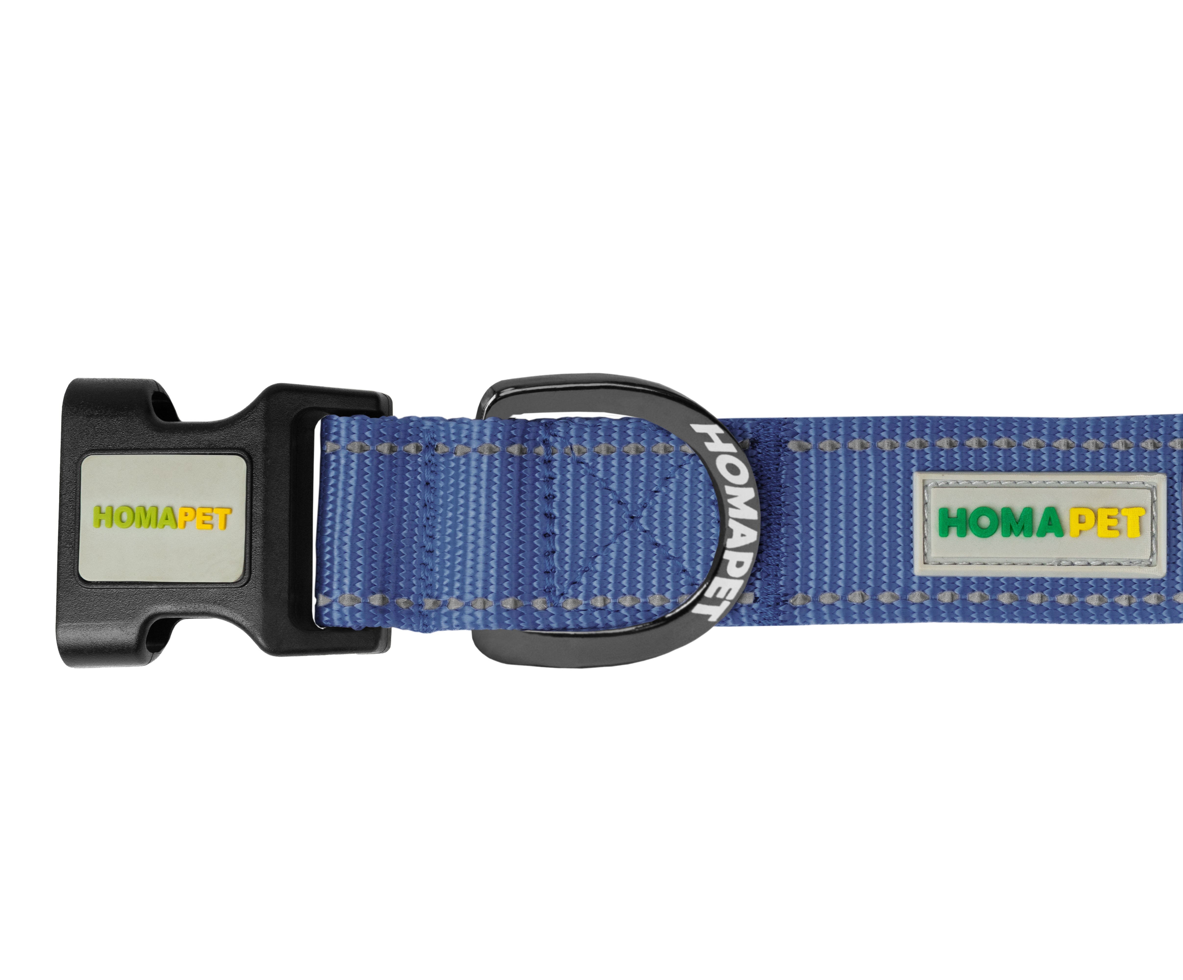 Sodalite Blue Nylon Dog Collar