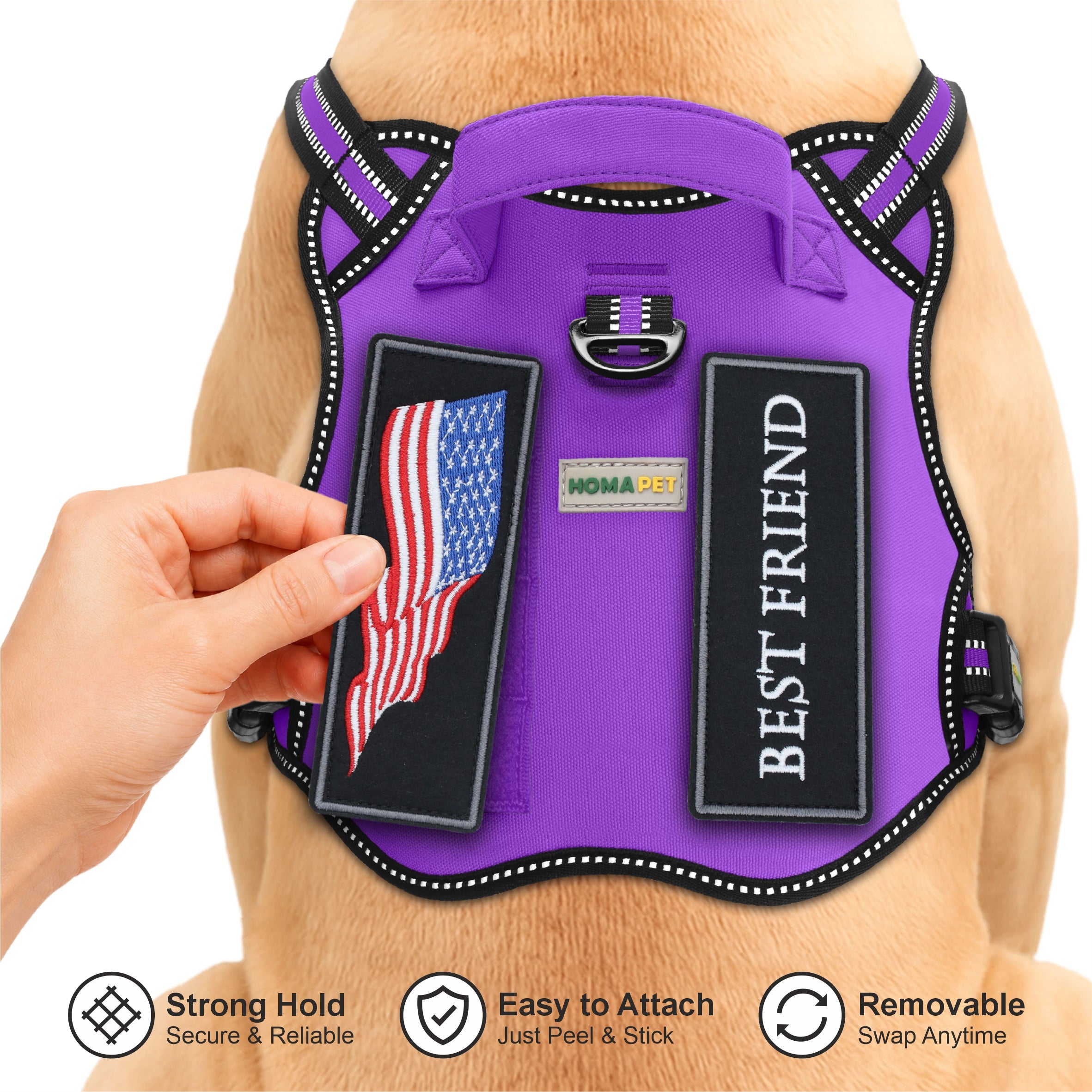 Violet Tactical Dog Harness