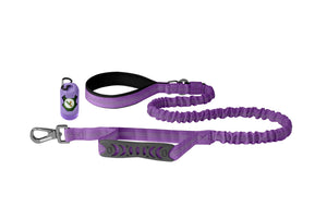 Violet Nylon Full Bungee Dog Leash