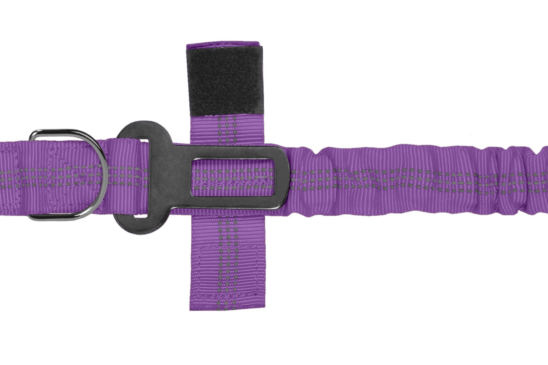 Violet Nylon Full Bungee Dog Leash