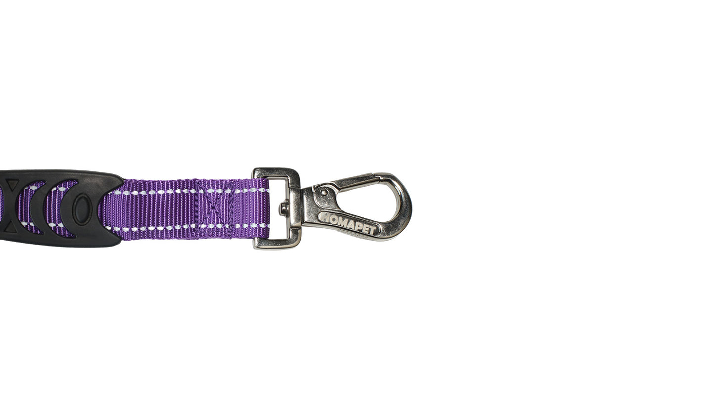 Violet Nylon Adjustable Bungee Dog Leash