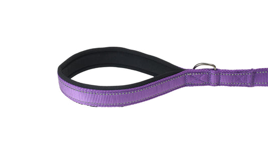 Violet Nylon Adjustable Bungee Dog Leash