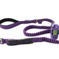 Violet Polyester Full Bungee Dog Leash